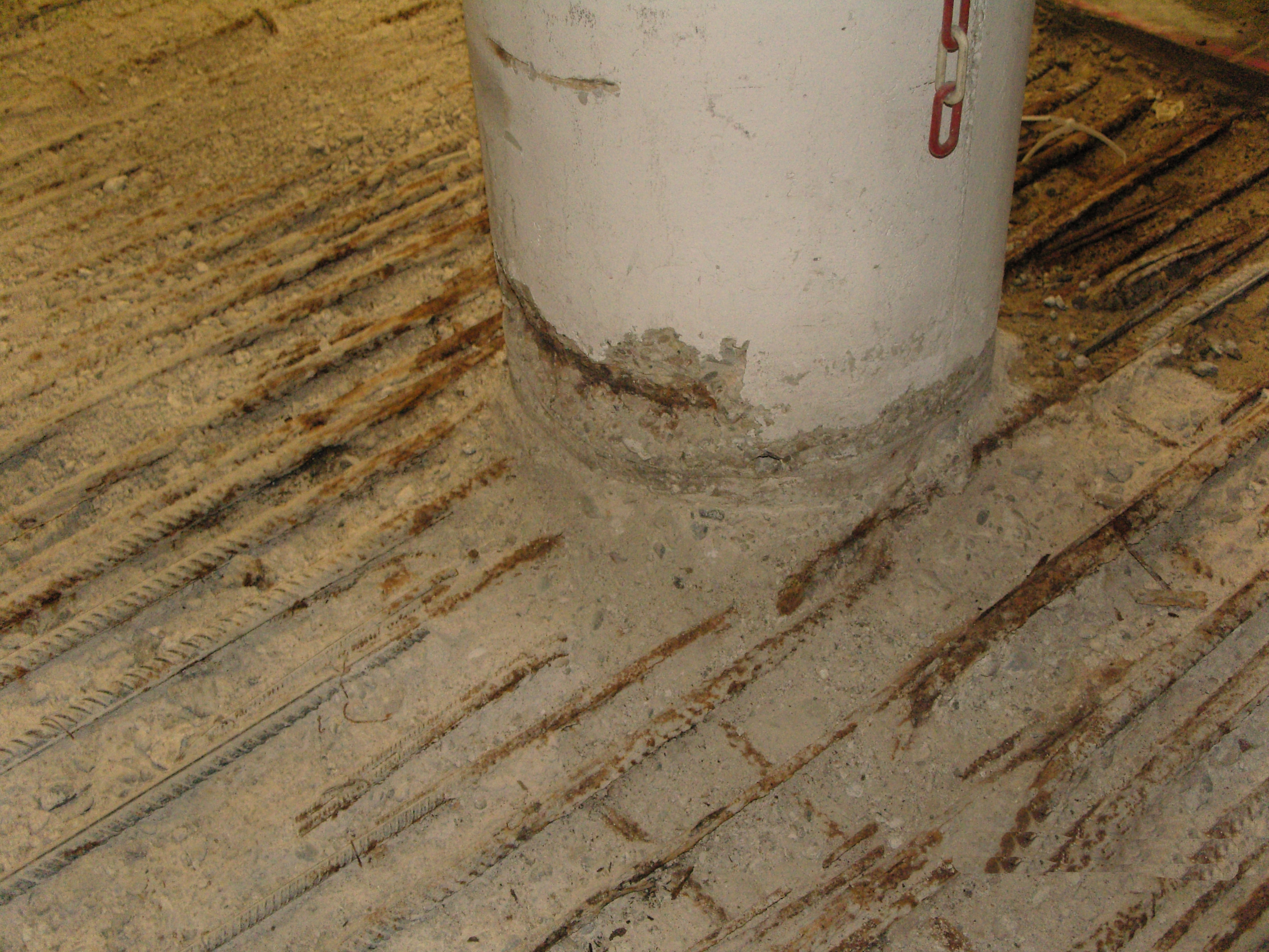 Bodenplattenbewehrung in einer Tiefgarage
